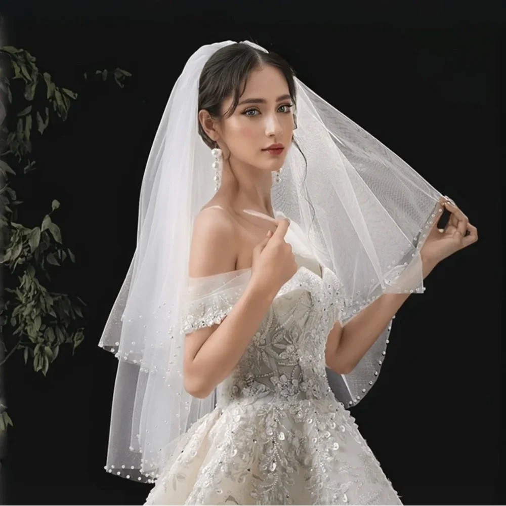 Elegant White Bridal Veil